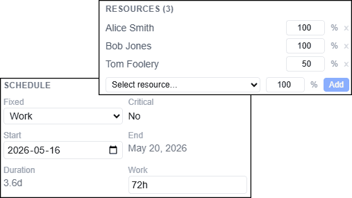 Assign resources
